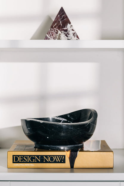 Bowl Amorf Negro - Forma Líquida que Abraza la Belleza Orgánica