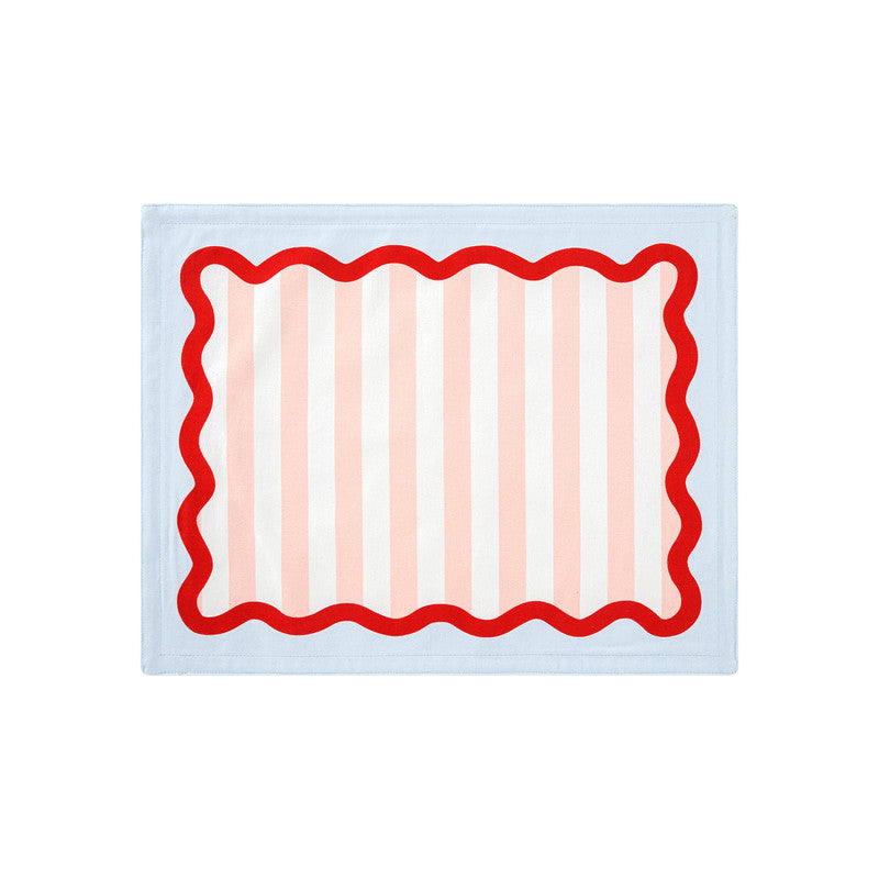 Set De 4 Manteles Individuales De Algodón Mediterráneos - I Believe in Good