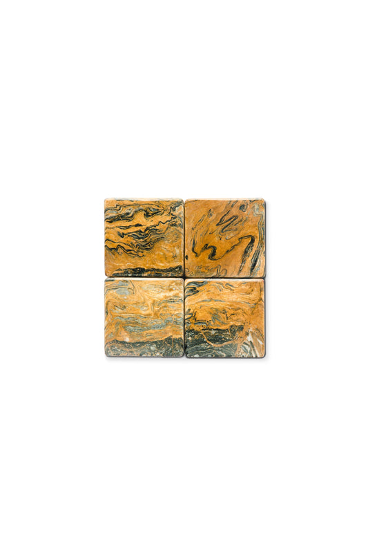 Set de 4 Coasters - Dorado