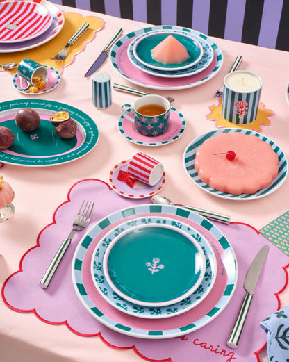 Taza Café Turco Artesanal Joy Feast - Cerámica Pintada a Mano Mediterránea