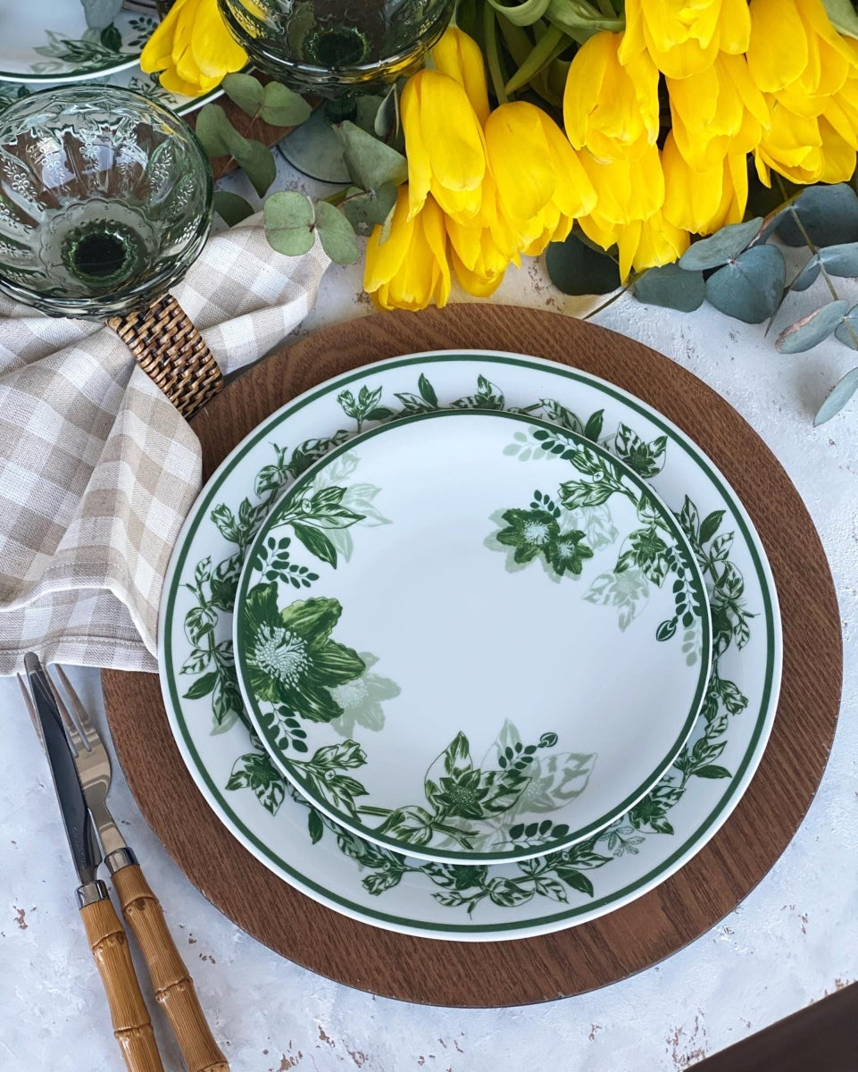 Plato de Postre Victorian Garden - Porcelana Inglesa Floral