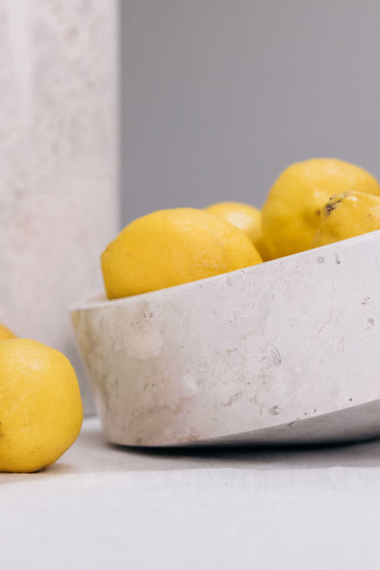 Bowl Vloor Blanco Imperial - Pureza de Mármol que Eleva el Alma