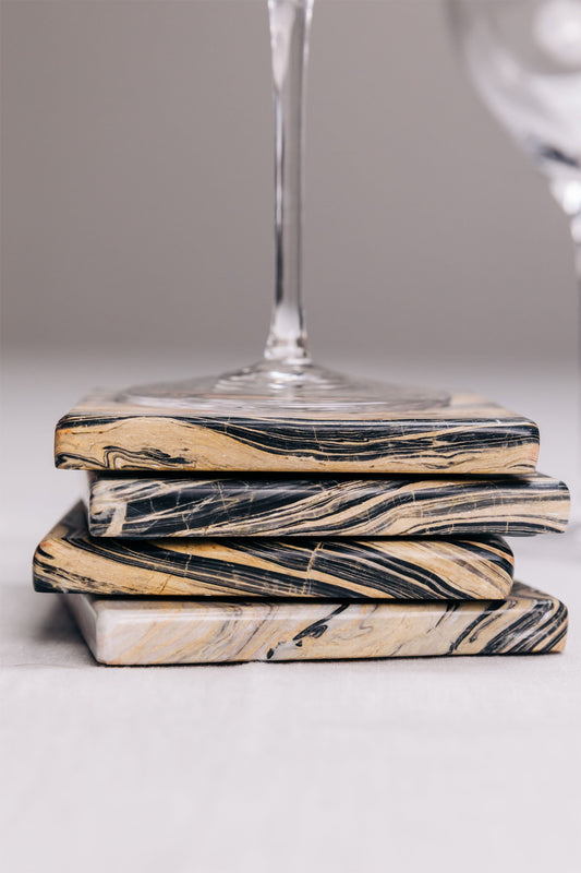 Set de 4 Coasters - Amarillo