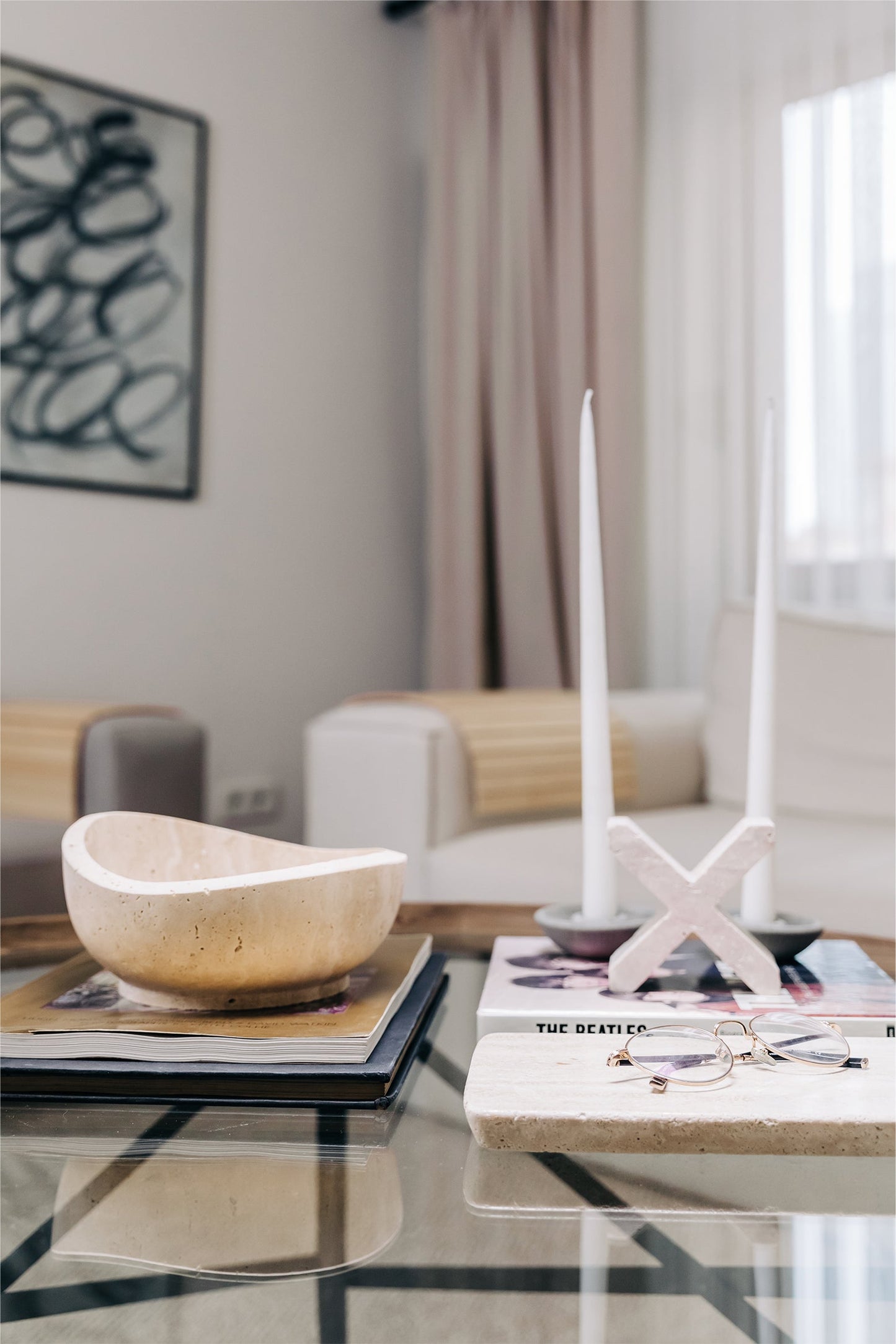 Bowl Amorf Travertine - Forma Orgánica que Abraza la Imperfección Perfecta