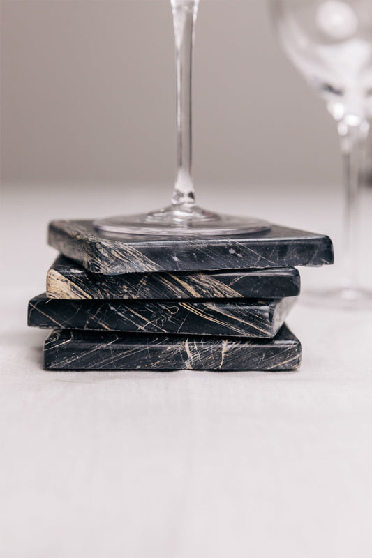 Set de 4 Coasters - Negro