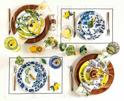 Plato Pequeño Crucero Santorini - Cerámica Mediterránea Insular Lujo