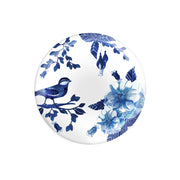 Platos Principales Bleu Blanc - Melamina Artística Efecto Acuarela (Set de 4)