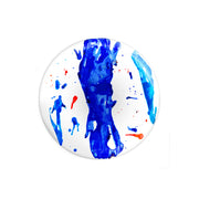 Set 4 Platos Grandes Arte Azul - Galería en tu Mesa