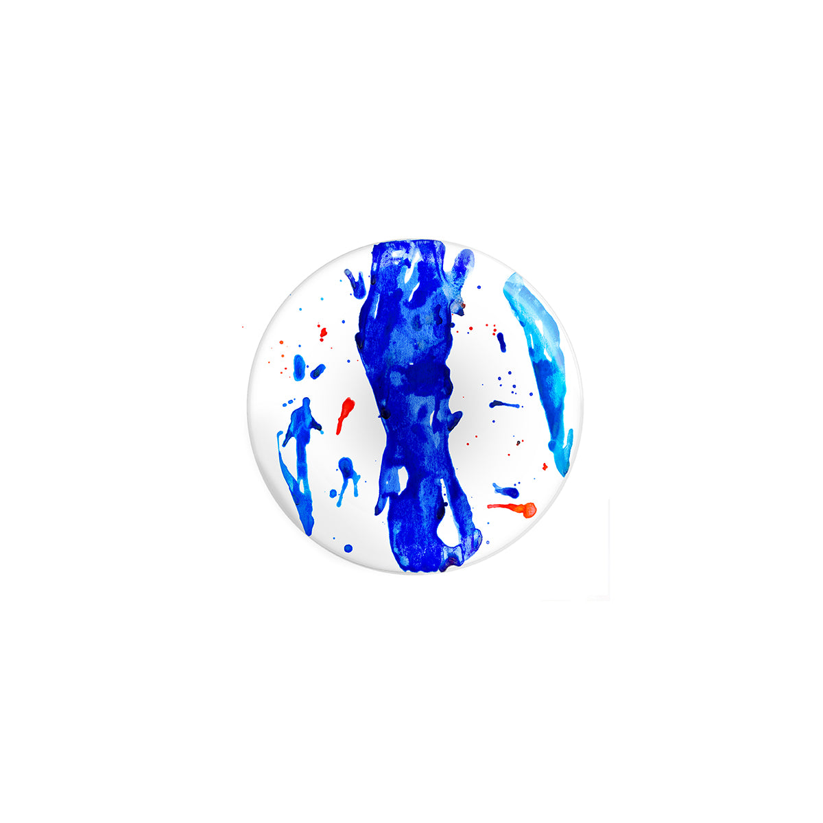 Plato Pequeño Arte Azul - Elegancia Artística Íntima