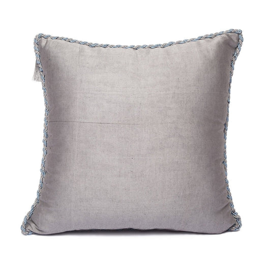 Kutnu Cushion Cover Blue Gray Stripes - Aegean Serenity