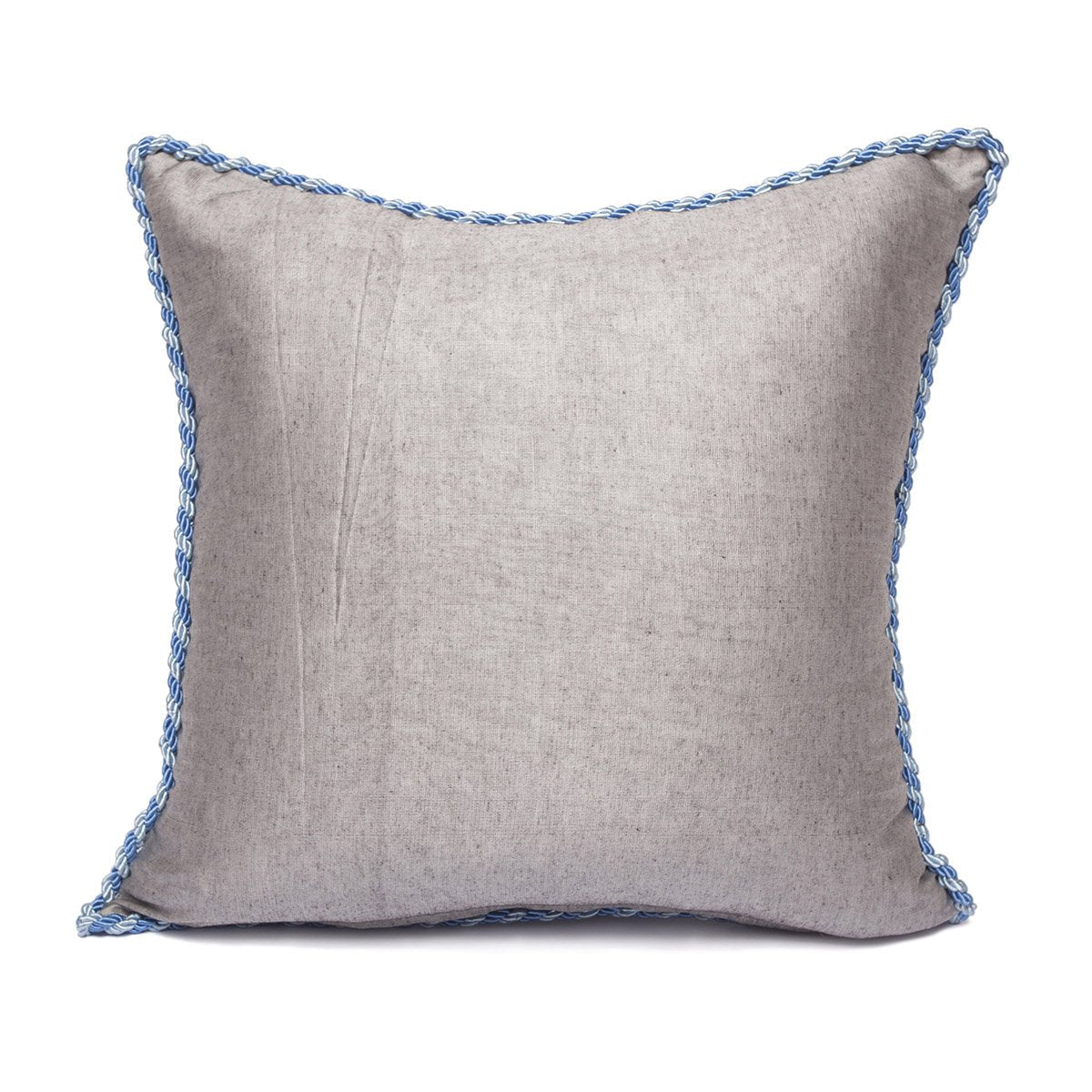 Kutnu Cushion Cover Light Blue Grey White - Ottoman Serenity Woven in Anatolian Purity