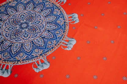 Taj Mahal Stain-Resistant Tablecloth - Imperial Elegance that Conquers Your Table