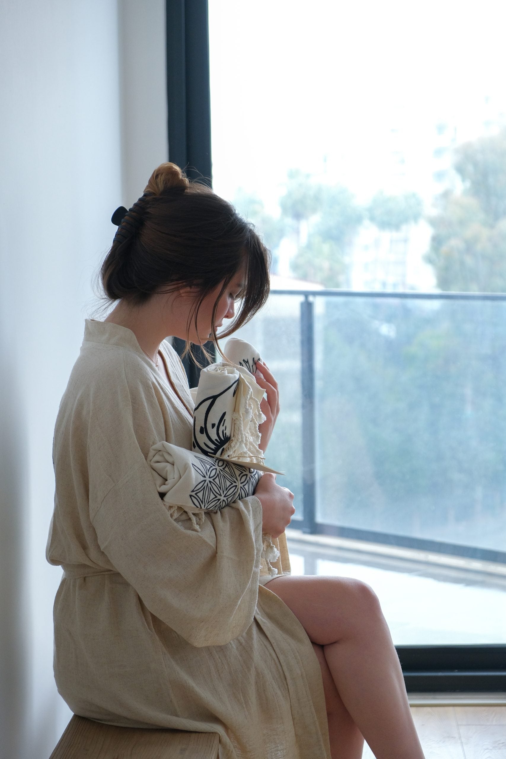 Kimono Artesanal "Pıtrak" - Amuleto Textil Anatolio