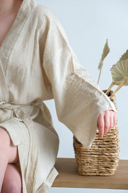 Minimalist Kimono "Pure Infinity" - Handcrafted Elegance
