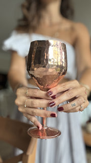 Handcrafted Copper Cocktail Glass - Where Every Toast Becomes Ceremonial