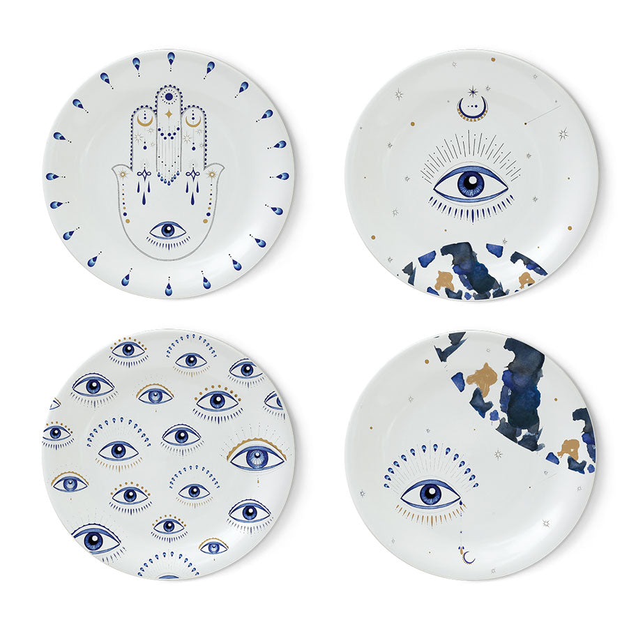 Set de 4 Platos de Aperitivo Spirit Eye Collection  – Con Caja de Regalo