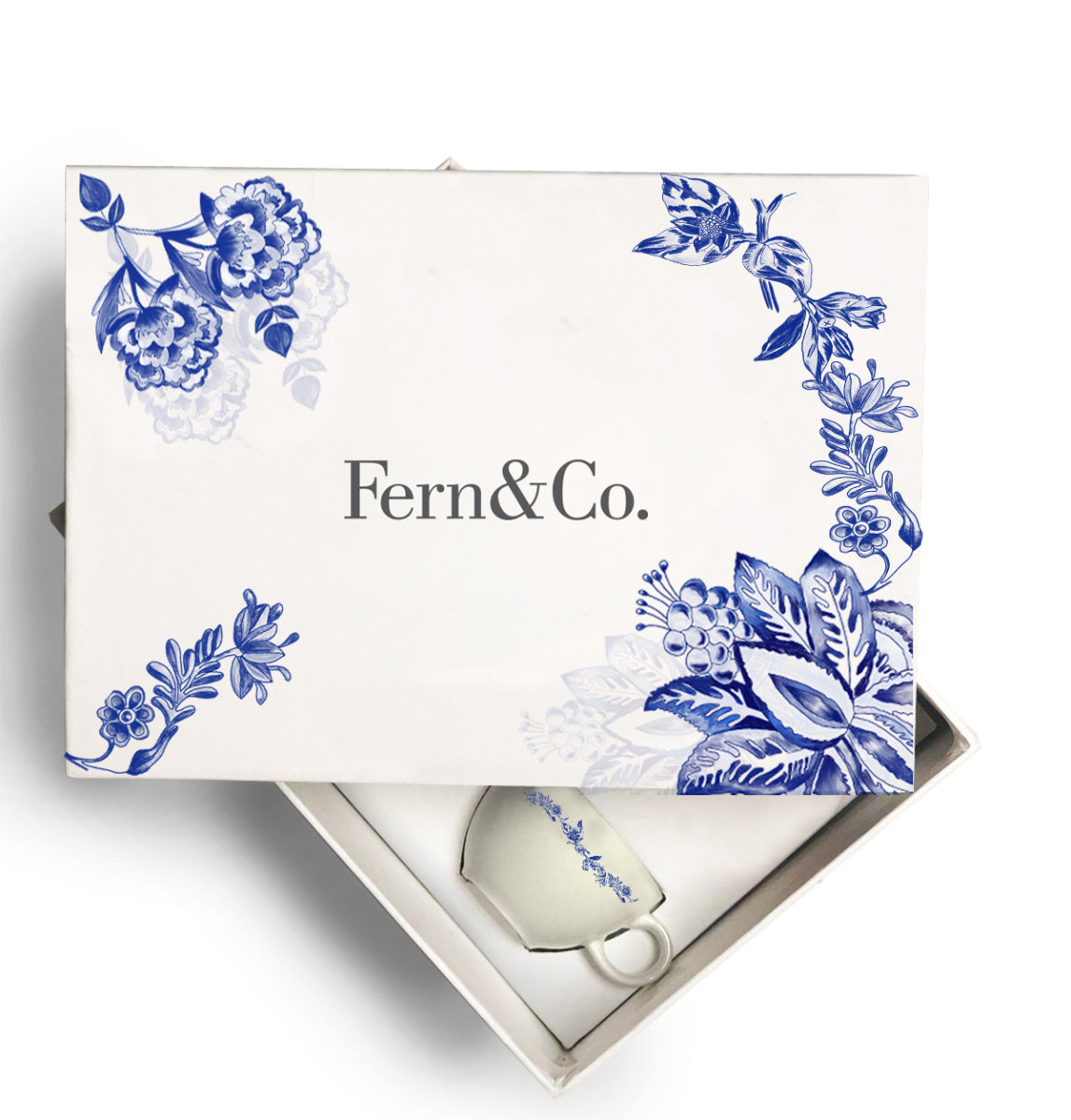 Georgian Garden Turkish Coffee Set - 2 Cups Gift Edition