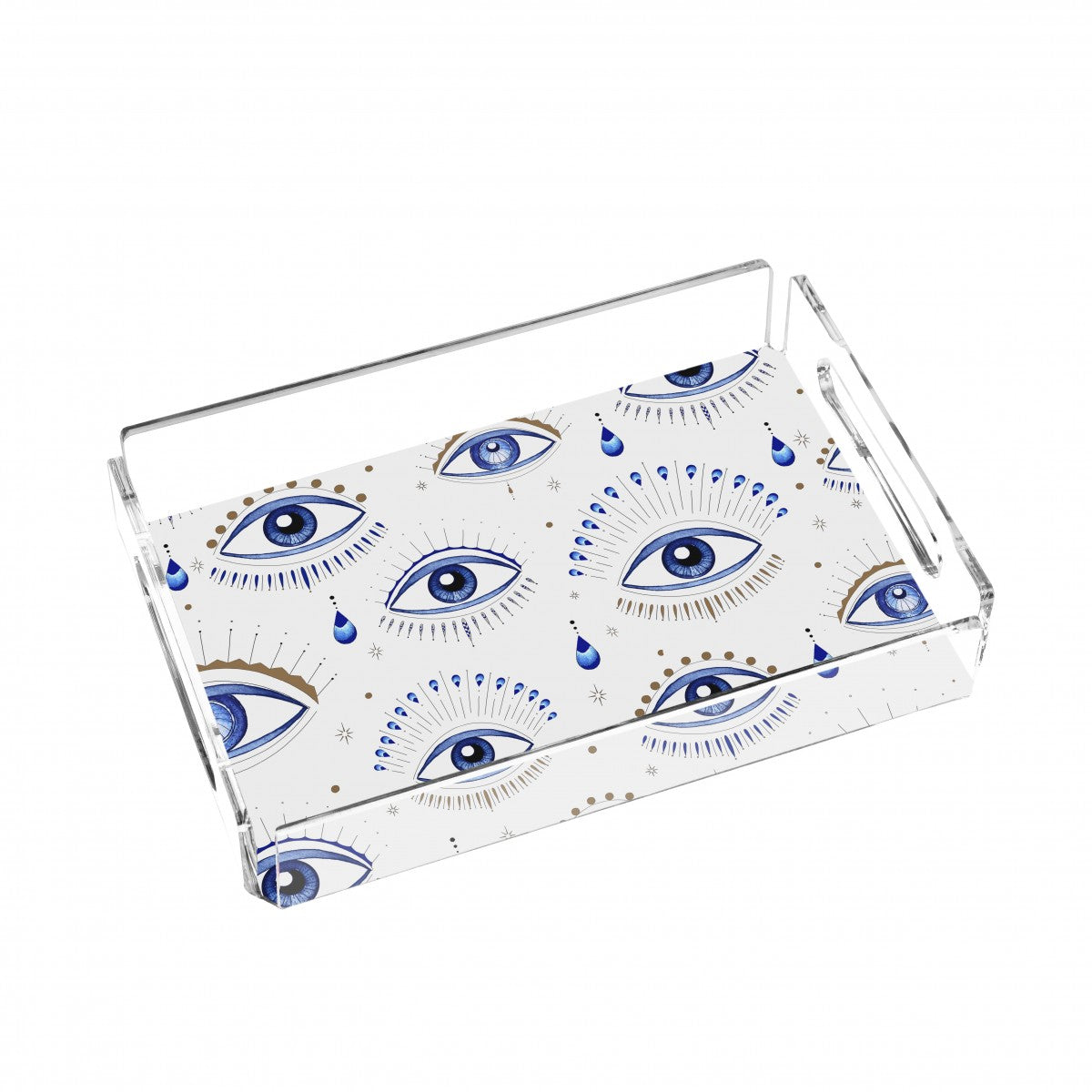 Bandeja Pequeña Spirit Eye - Acabado Acuarela con Oro 24K