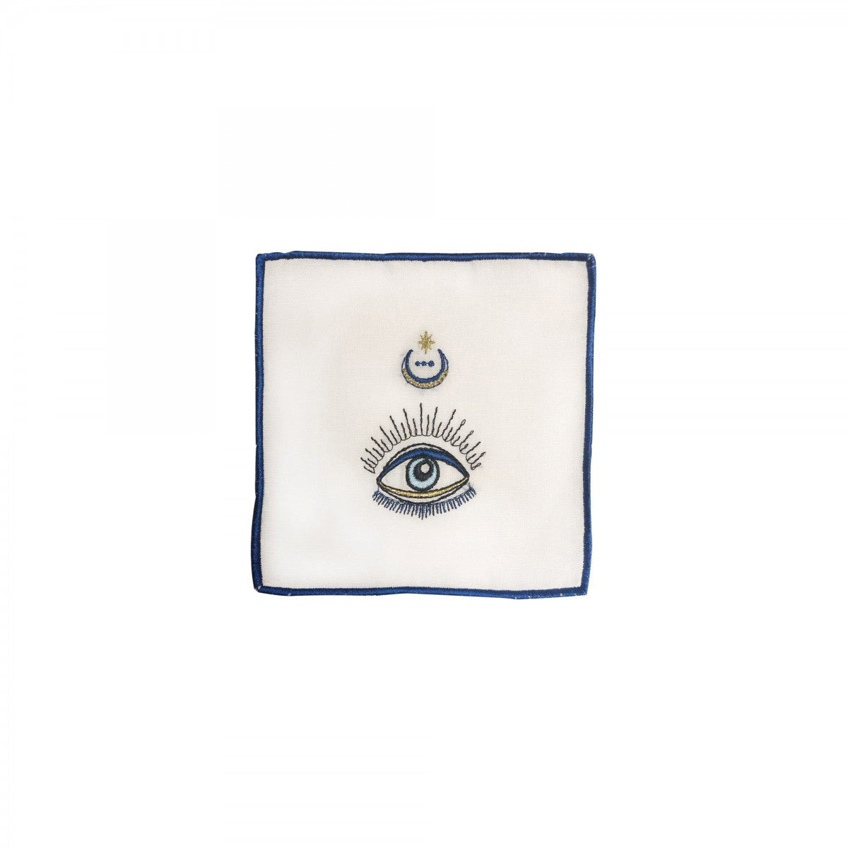 Servilletas Cóctel Spirit Eye - Lino 100% Acuarela (15x15cm, Set de 4)