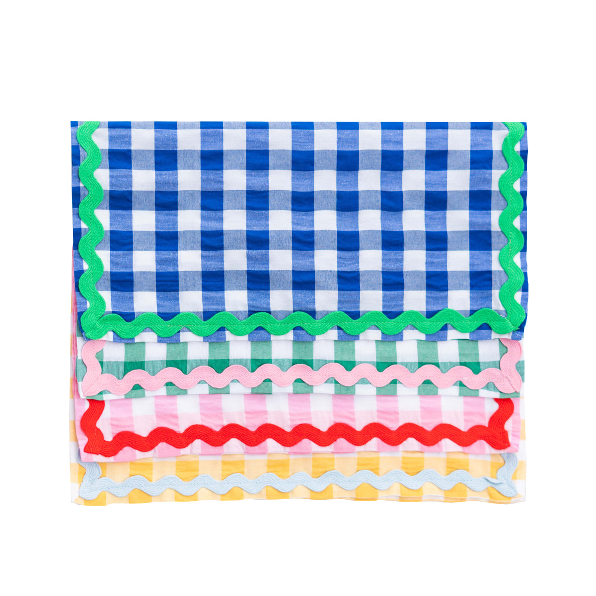 Servilletas Sorbet Collection - Lino Mediterráneo para Mesa Sofisticada (Set de 4)