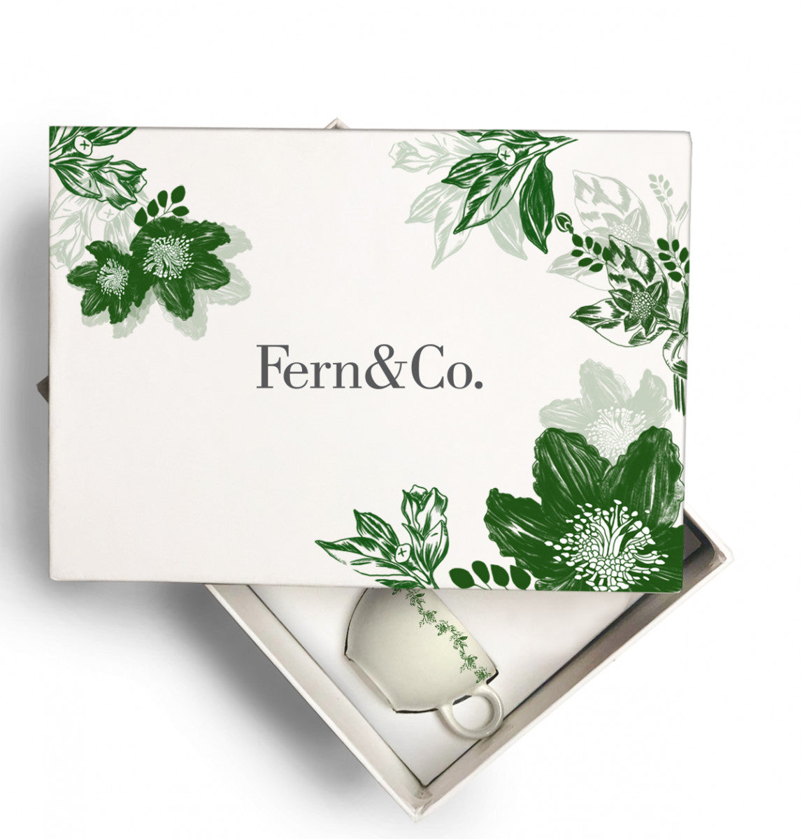 Victorian Garden – Set 2 Tazas Café Turco con Caja Regalo - 85 ml