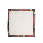 Servilleta Cóctel Cuadros Lino - Elegancia Mediterránea Clásica