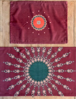 Set De Manteles Individuales Boho - Intimidad Bohemia Para Encuentros Especiales