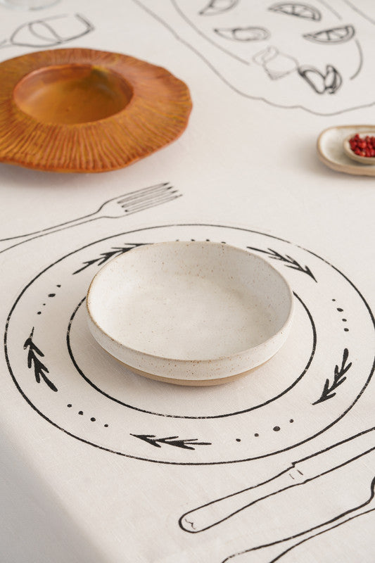 Mantel Table Setting