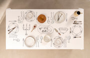 Mantel Table Setting