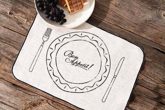 Mantel Individual Table Setting Bonappetit - Set de 6