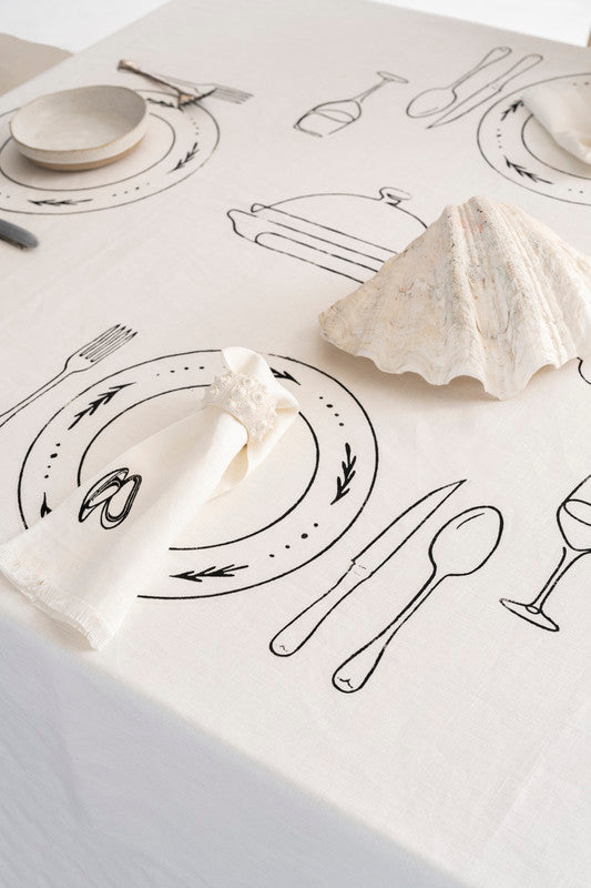 Set de 4 Servilletas Table Setting Seafood