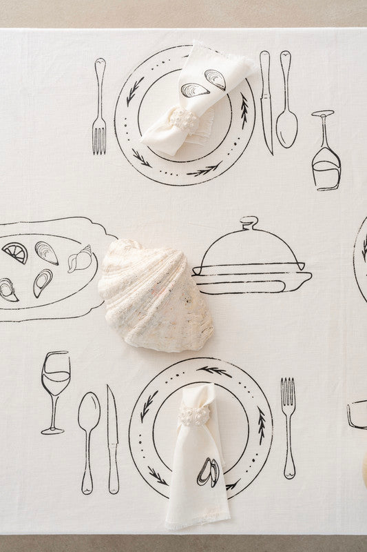 Set de 4 Servilletas Table Setting Seafood