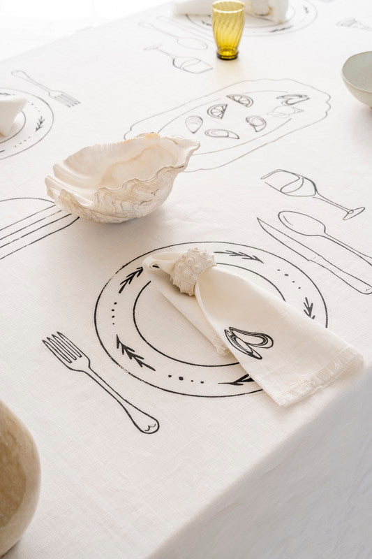 Mantel Table Setting