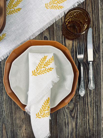 Set de 6 Servilletas Rosemary - Lino Botánico Premium