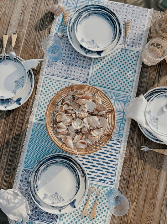 Aqua Blu Table Runner