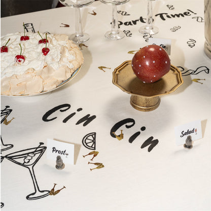 Mantel The Cocktail Club - Lino Festivo de Diseño Exclusivo