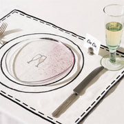 Set De 6 Individuales the Cocktail Club - Lino Premium Para Mesas De Diseño