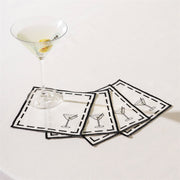 Set De 4 Servilletas Mix Cóctel the Cocktail Club - Colección De Lino Artesanal