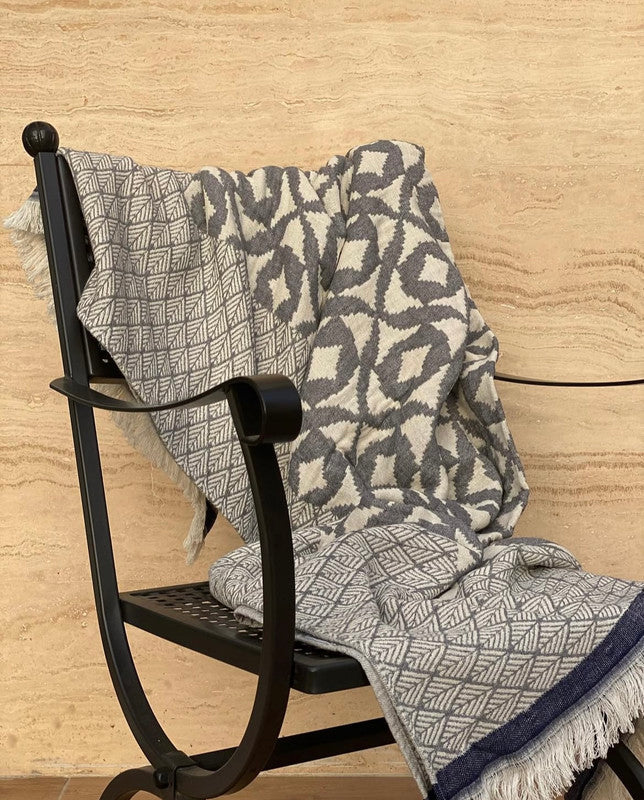 Modern Positano Jacquard Blanket