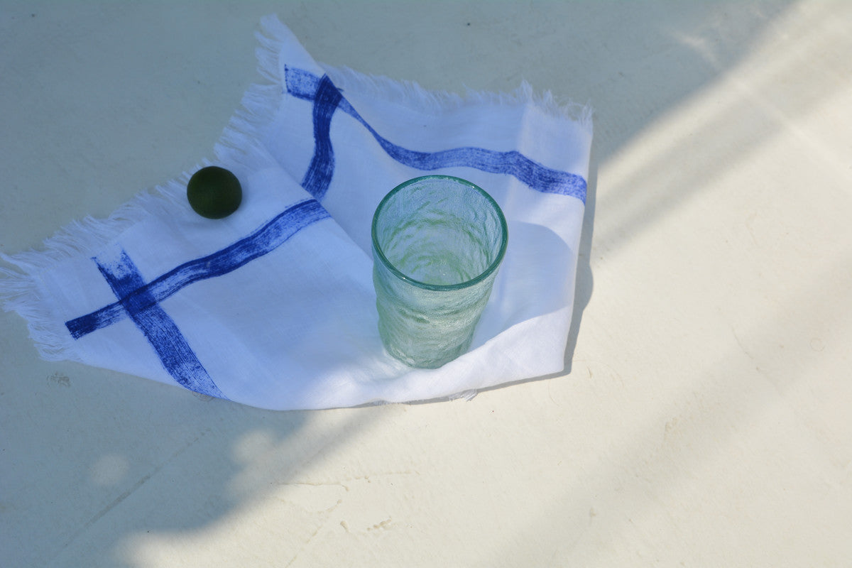 Set of 6 Mai Napkins - Mediterranean Inspiration in Handmade Linen