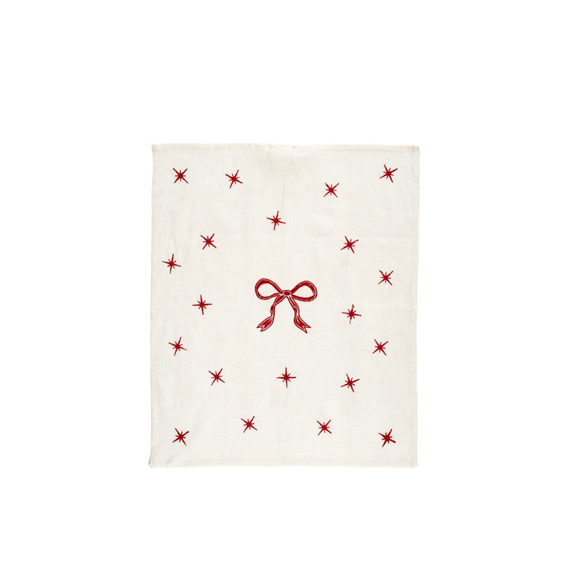 Set de 2 Paños de Cocina Lane Christmas Edition Red - Lino Festivo Premium