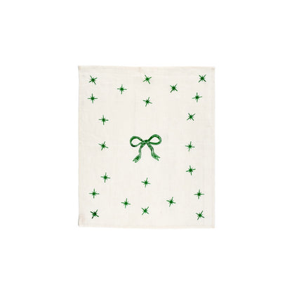 Set de 2 Paños de Cocina Lane Christmas Edition Green - Lino Ecológico Navideño