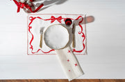 Mantel Individual Lane-Christmas Edition Red - Set De 6