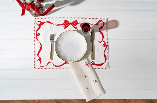 Mantel Individual Lane-Christmas Edition Red - Set de 6