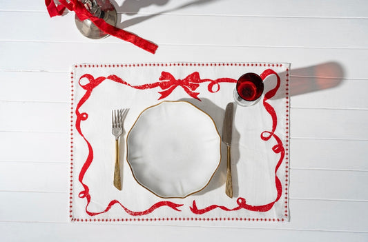 Mantel Individual Lane-Christmas Edition Red - Set de 6