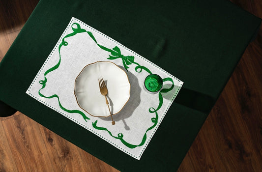 Mantel Individual Lane-Christmas Edition Green - Set de 6
