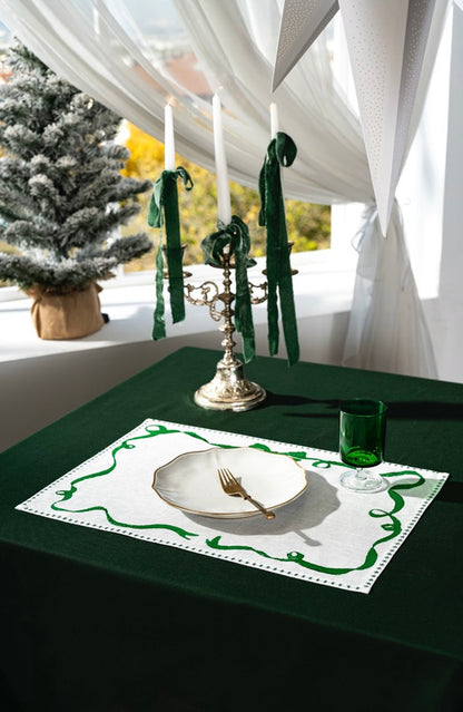 Mantel Individual Lane-Christmas Edition Green - Set de 6