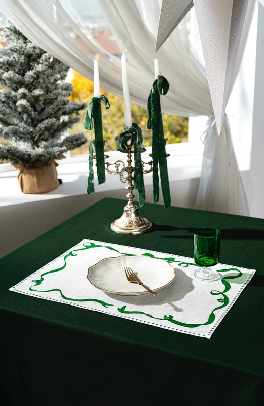Mantel Individual Lane-Christmas Edition Green - Set de 6