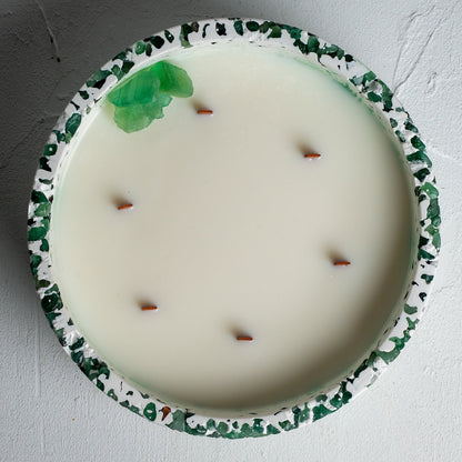 Vela Premium Verde Místico - Colección Luna (900 G)