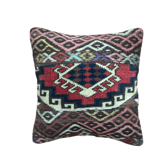 Funda de cojín Kilim vintage 40x40